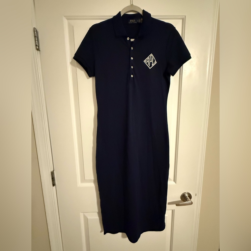 Ralph Lauren Dark Blue Polo Midi Dress